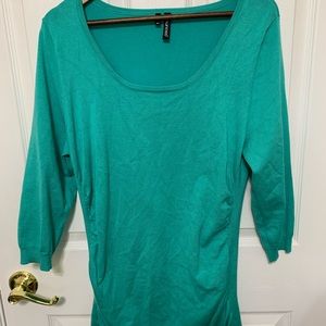 Maurice’s 3/4 sleeve ruched side sweater size 1